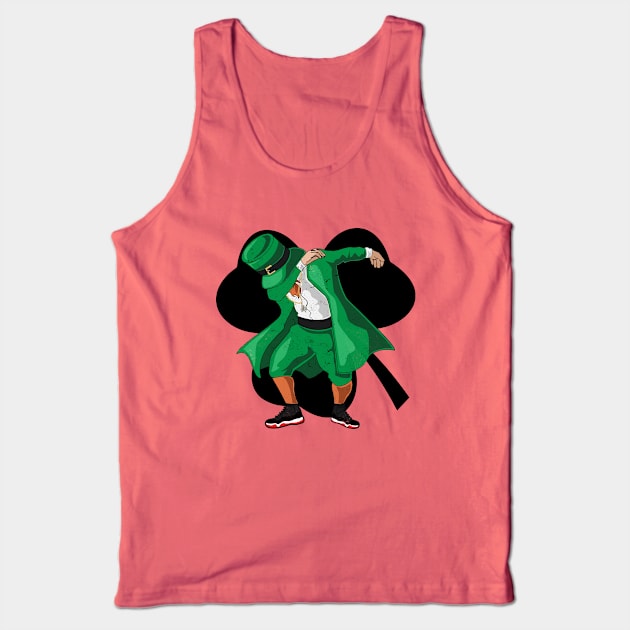 Dabbing Leprechaun Tank Top by hoopoe